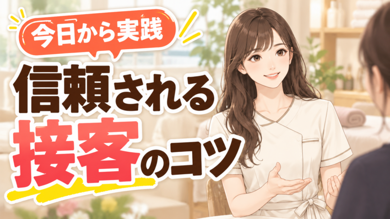 今日から実践できる、信頼される接客のコツ